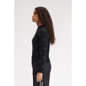FRED PERRY Amy Winehouse Polka Dot Jumper black