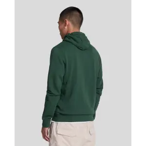 LYLE & SCOTT Loopback-Hoodie aus Baumwolle mit durchgehendem Reißverschluss dark green