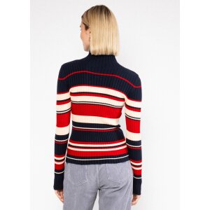 BLUTSGESCHWISTER Rollkragenpullover Jazz & Chill Out vintage varsity stripe