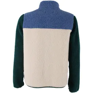 DANEFÆ Danebirk Fleece Zip-Up for Women – Canard / Porcelaine / Light Beige