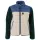 DANEFÆ Danebirk Fleece Zip-Up for Women – Canard / Porcelaine / Light Beige