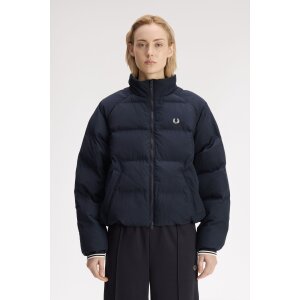 FRED PERRY Wattierte Damenjacke mit Raglanärmeln navy
