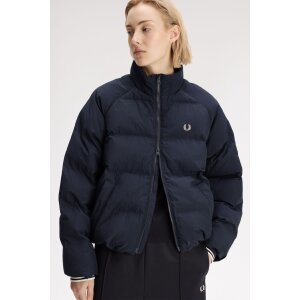 FRED PERRY Wattierte Damenjacke mit Raglanärmeln navy