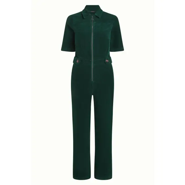 KING LOUIE Garbo Jumpsuit Corduroy pine green