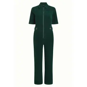 KING LOUIE Garbo Jumpsuit Corduroy pine green