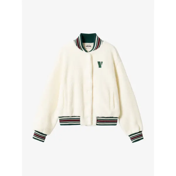 MADEMOISELLE YéYé Cosy League College Jacket white