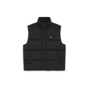 LYLE & SCOTT Funnel Neck Puffer Gilet – Jet Black