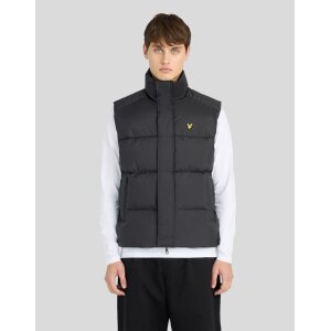 LYLE & SCOTT Funnel Neck Puffer Gilet – Jet Black