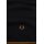 FRED PERRY Schal aus Merinowolle black/ dark caramel