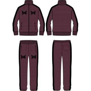 oxblood/ black