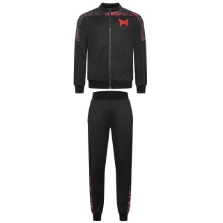 black/ red/ aubergine