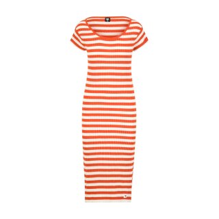 chic knit stripe red